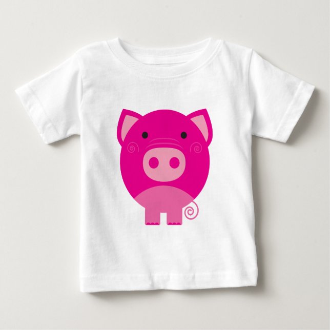 T-shirts et cadeaux roses de porc (Devant)