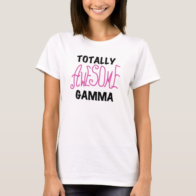 T-shirts et cadeaux roses gamma totalement (Devant)