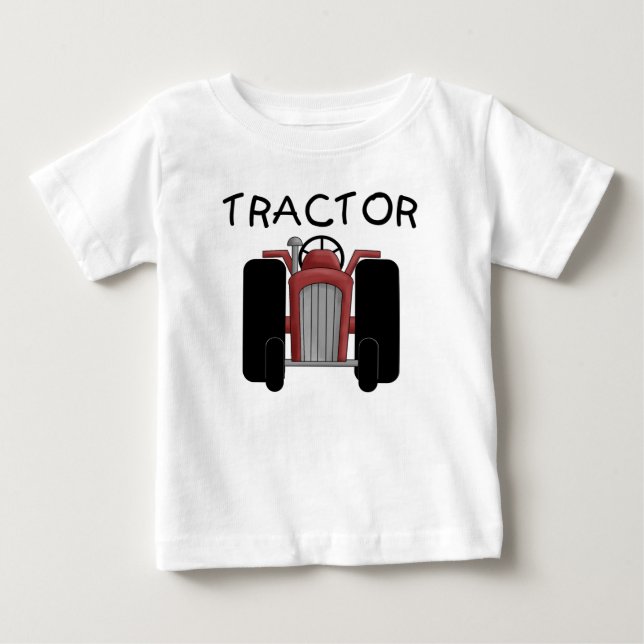 T-shirts et cadeaux rouges de TRACTEUR (Devant)
