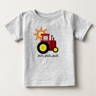 T-shirts et cadeaux rouges de tracteur de ferme