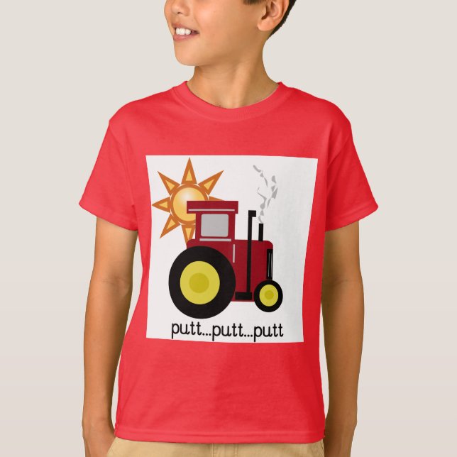 T-shirts et cadeaux rouges de tracteur de ferme (Devant)