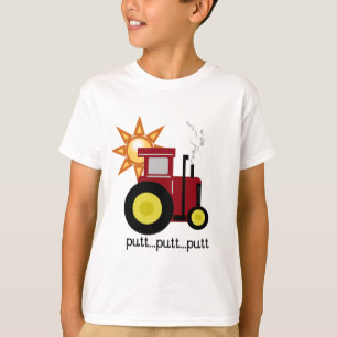T-shirts et cadeaux rouges de tracteur de ferme