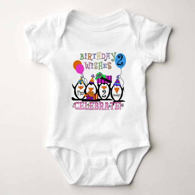 T-shirts et cadeaux Silly Penguins 2e anniversaire (Devant)