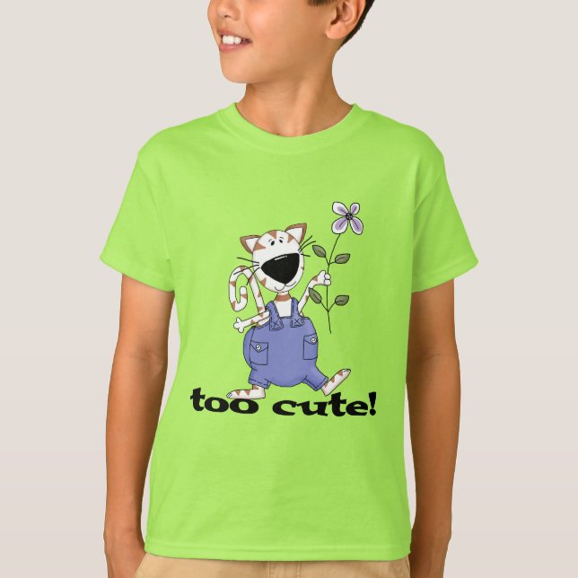 T-shirts et cadeaux trop mignons de chat de Kitty (Devant)