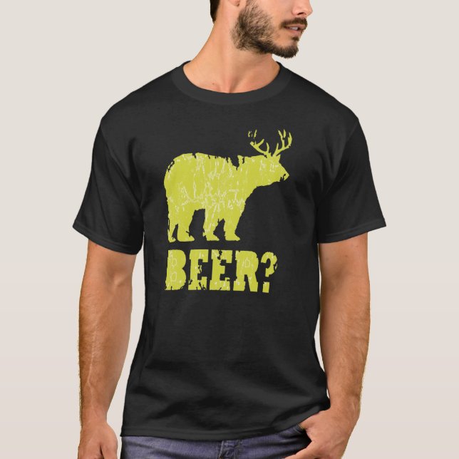 T-shirts et chemises de cerfs communs d'ours de (Devant)