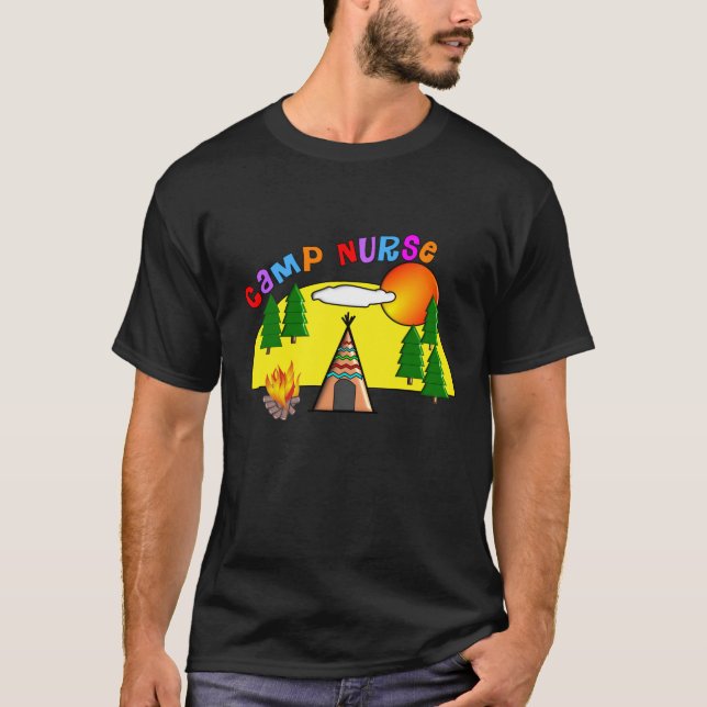 T-shirts et sacs fourre-tout d'infirmière de camp (Devant)