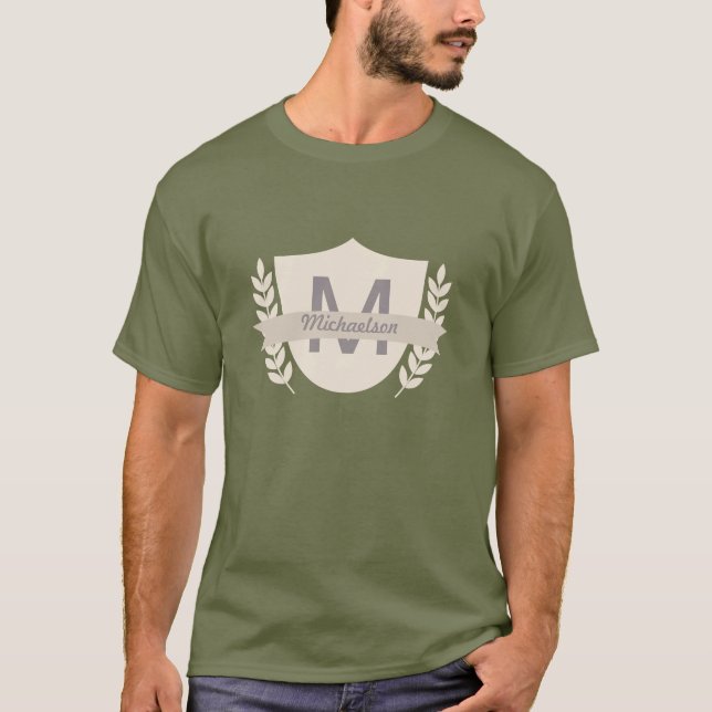 T-shirts fait sur commande de crête de famille (Devant)