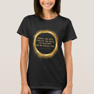 T-shirts femmes en noir et or