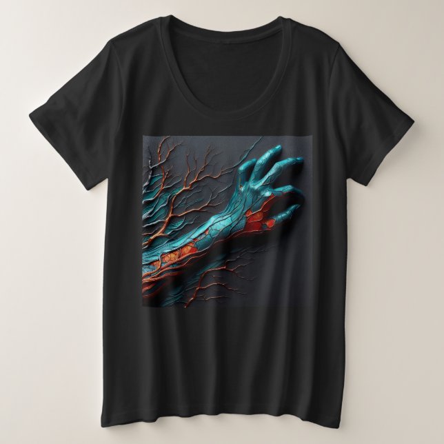 T-Shirts Femmes Plus Taille Avec Expression Art 19 (Design devant)