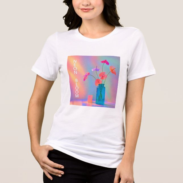 T-Shirts Fleur de Néon (Recto)