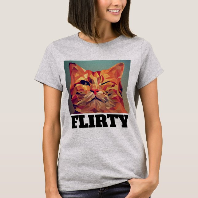 T-shirts FLIRTY CAT (Devant)