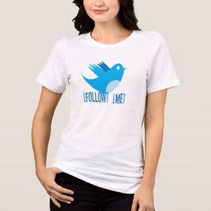 T-shirts Follow Me Twitter Bird