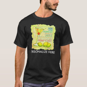 T-shirts foncés pour hommes - Lemon Drop Martini