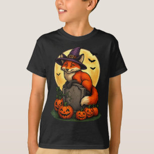 T-shirts Fox Pumpkin Halloween pour hommes femmes