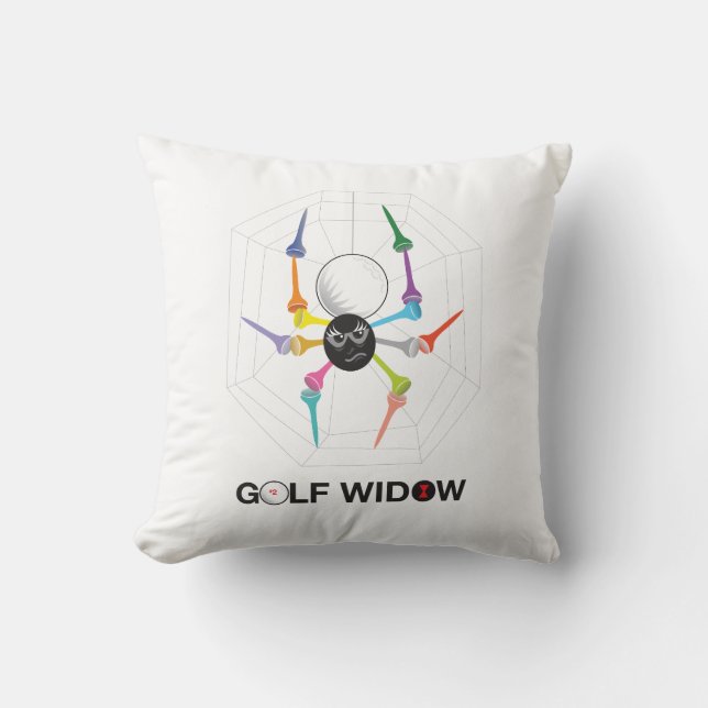 T-Shirts für die Spiegelei von Golf Widow Kissen (Vorderseite)