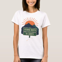 T-Shirts für Frauen: Malerische Route zur Freiheit
