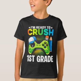 T-Shirts für Jungen der 1. Klasse Videospiel Gamin