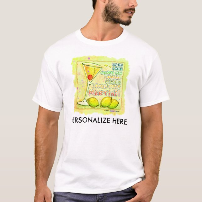 T-Shirts für Männer - Lemon Drop Martini (Vorderseite)
