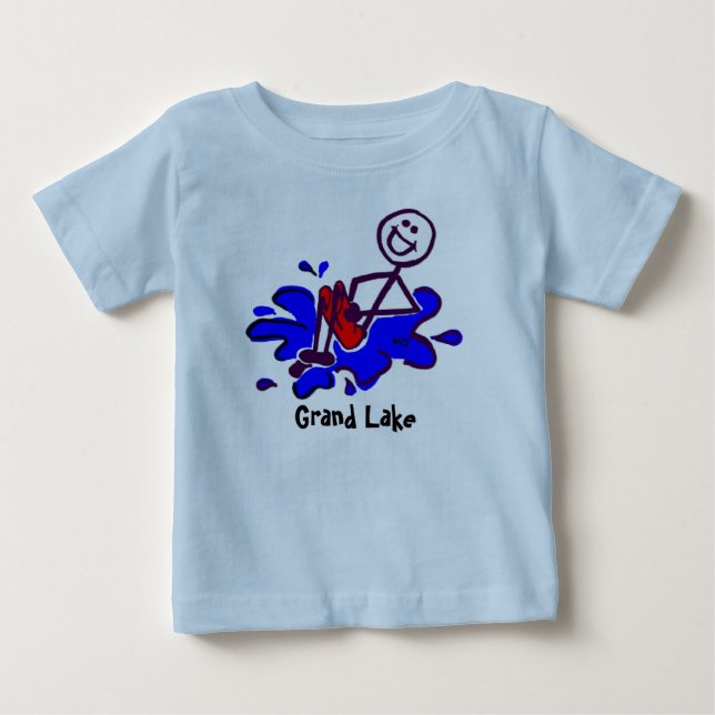 T-shirts grand de lac pour des enfants en bas âge (Devant)