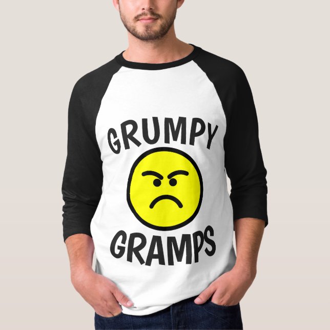 T-shirts GRANDPA FUNNY GRUMPY GRAMPS (Devant)