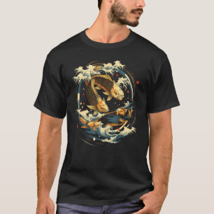 T-shirts graphiques d'art japonais Koi pour moi