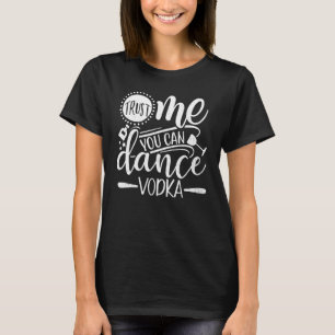 T-shirts graphiques drôles de vodka de danse Croye