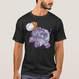 T-shirts hommes de baseball éléphant