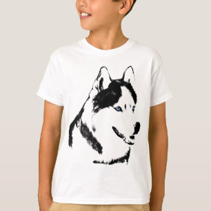 T-shirts Husky Shirt Sled Dog de l'enfant Husky