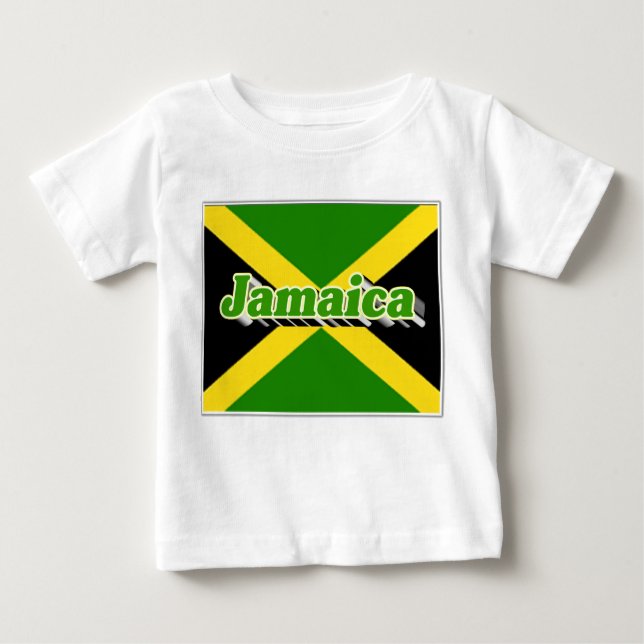 T-shirts jamaïcains pour bébés (Devant)