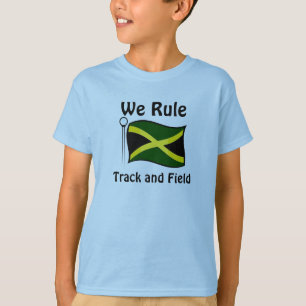 T-shirts jamaïcains sur piste et terrain