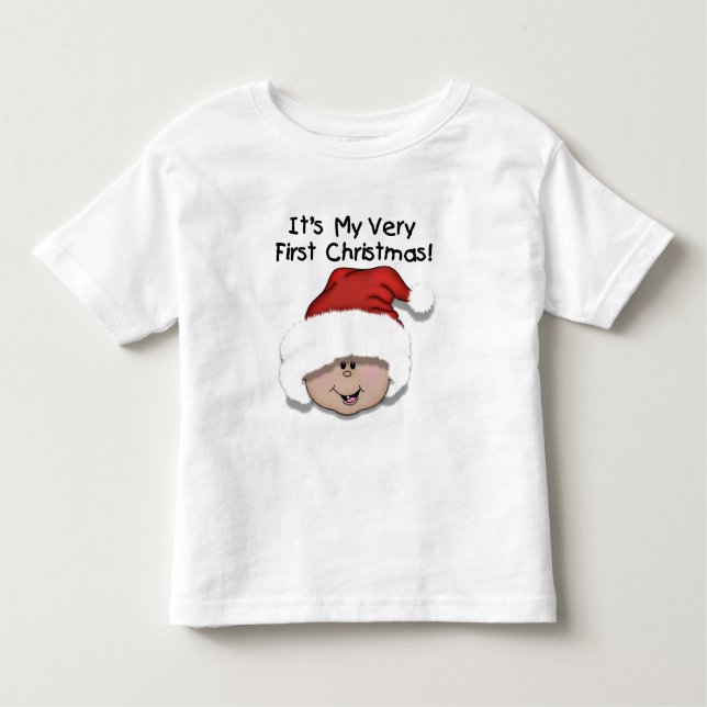 T-shirts latins et cadeaux de bébé de premier Noël (Devant)