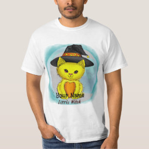 T-shirts Little Yellow Cat Witch