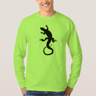 T-shirts Lizard Art Shirts Long Manches Reptile
