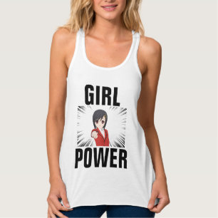 T-SHIRTS MANGA ANIME FEMINISTE DE POUVOIR FILLE