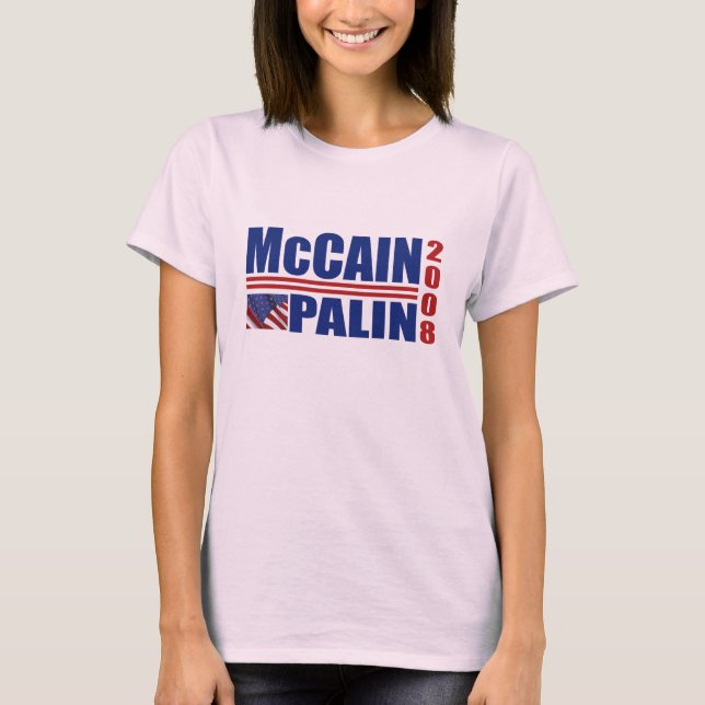 T-shirts McCain Palin 2008 (Devant)