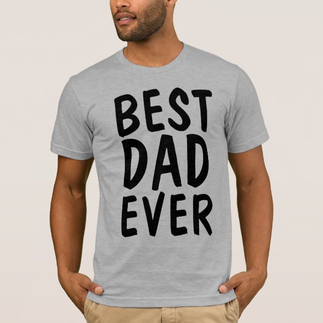 T-shirts MEILLEUR PAPA JAMAIS (Devant)
