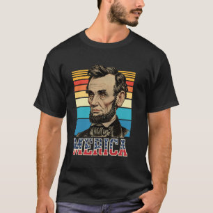 T-shirts Merica Abe Abraham Lincoln - 4 juillet