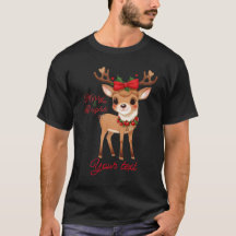 T-Shirts Merry&Bright Cute Reindeer