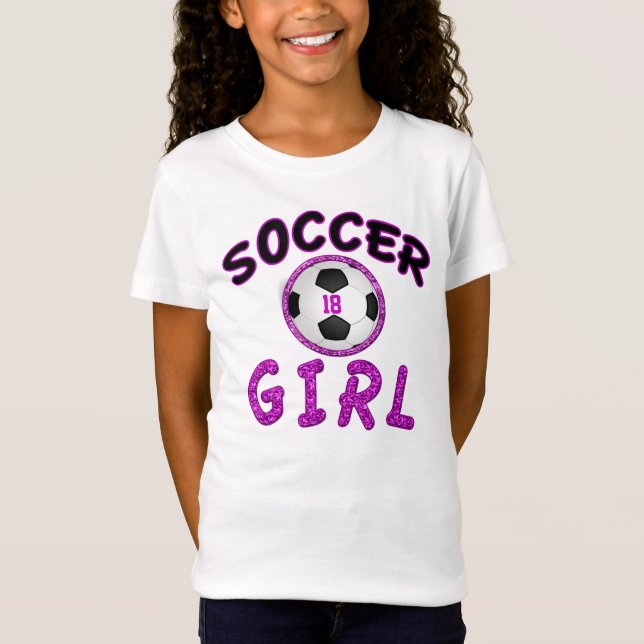 T-shirts mignons personnalisés du football pour (Devant)