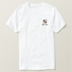 T-Shirts mit bestickter Ostseite