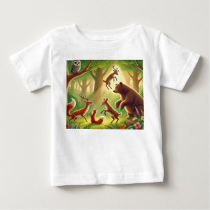 T-Shirts mit weisen Waldtieren