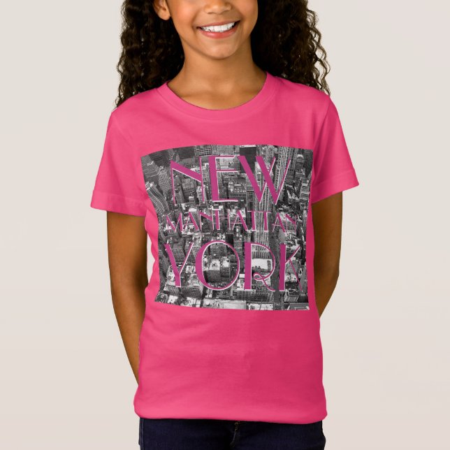 T-shirts New York personnalisés pour enfants NYC S (Devant)