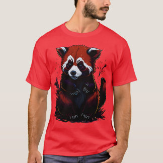 t-shirts panda rouges mignons