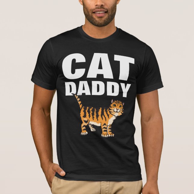 T-shirts papa DADDY CAT, T-shirt (Devant)