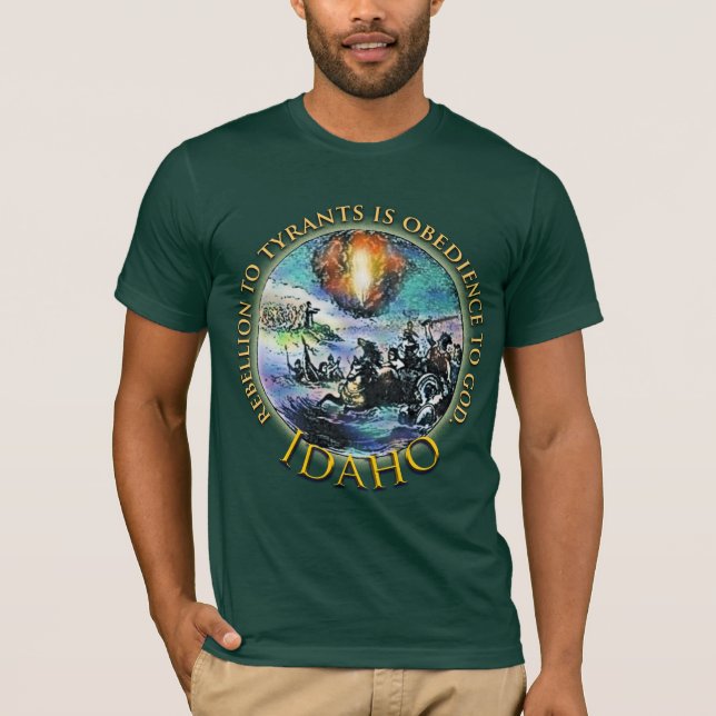 T-shirts patriotiques de l'Idaho (Devant)