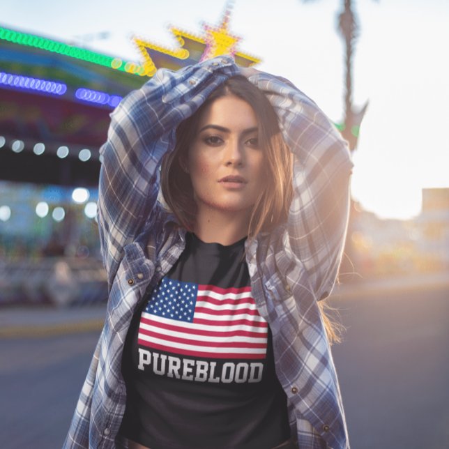 T-SHIRTS patriotiques NON VACCINÉS DU SANG (Créateur téléchargé)