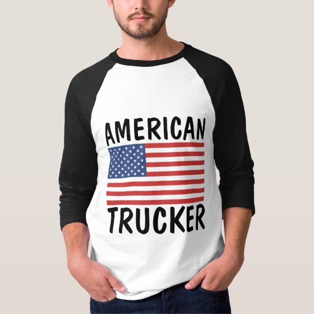 T-SHIRTS PATRIOTIQUES TRUCKER (Devant)