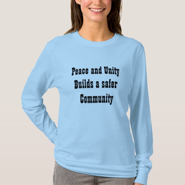 T-shirts Peace and Unity (Devant)