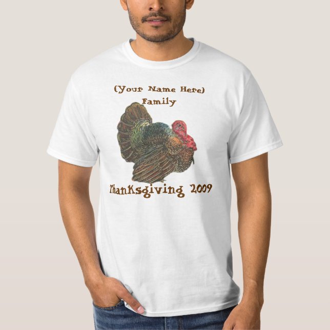 T-shirts personnalisé de thanksgiving de famille (Devant)
