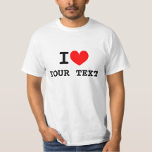T-shirts personnalisés en coeur | Faites votre pro